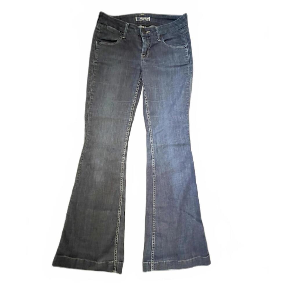 Hudson Jeans Dark Wash Blue Flare Wide‎ Leg Denim Size 27